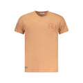 Marrone Baumwoll-T-Shirt für Herren