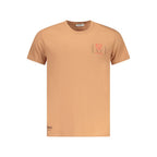 Marrone Baumwoll-T-Shirt für Herren