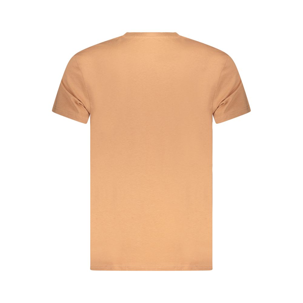 Marrone Baumwoll-T-Shirt für Herren