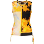 Orange Elastan-Tanktops