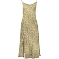 Beiges Freizeitkleid aus Polyester