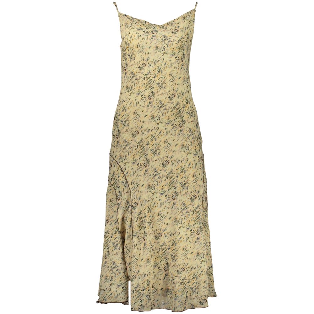 Beiges Freizeitkleid aus Polyester