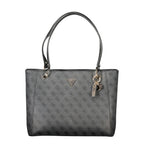 Schwarze Damen-Handtasche aus Polyethylen