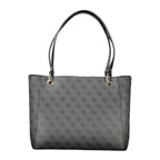 Schwarze Damen-Handtasche aus Polyethylen