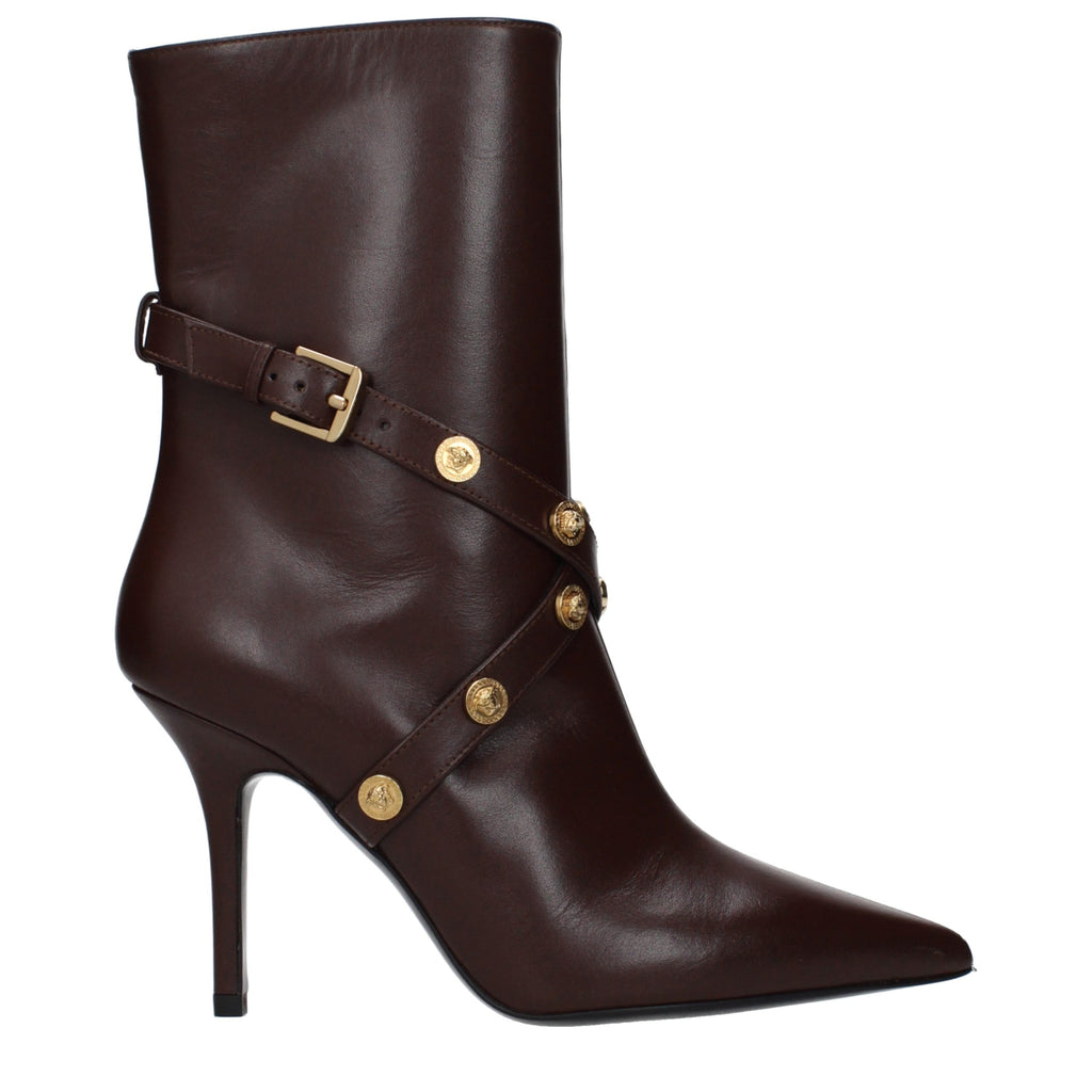 Braune Lederstiefeletten