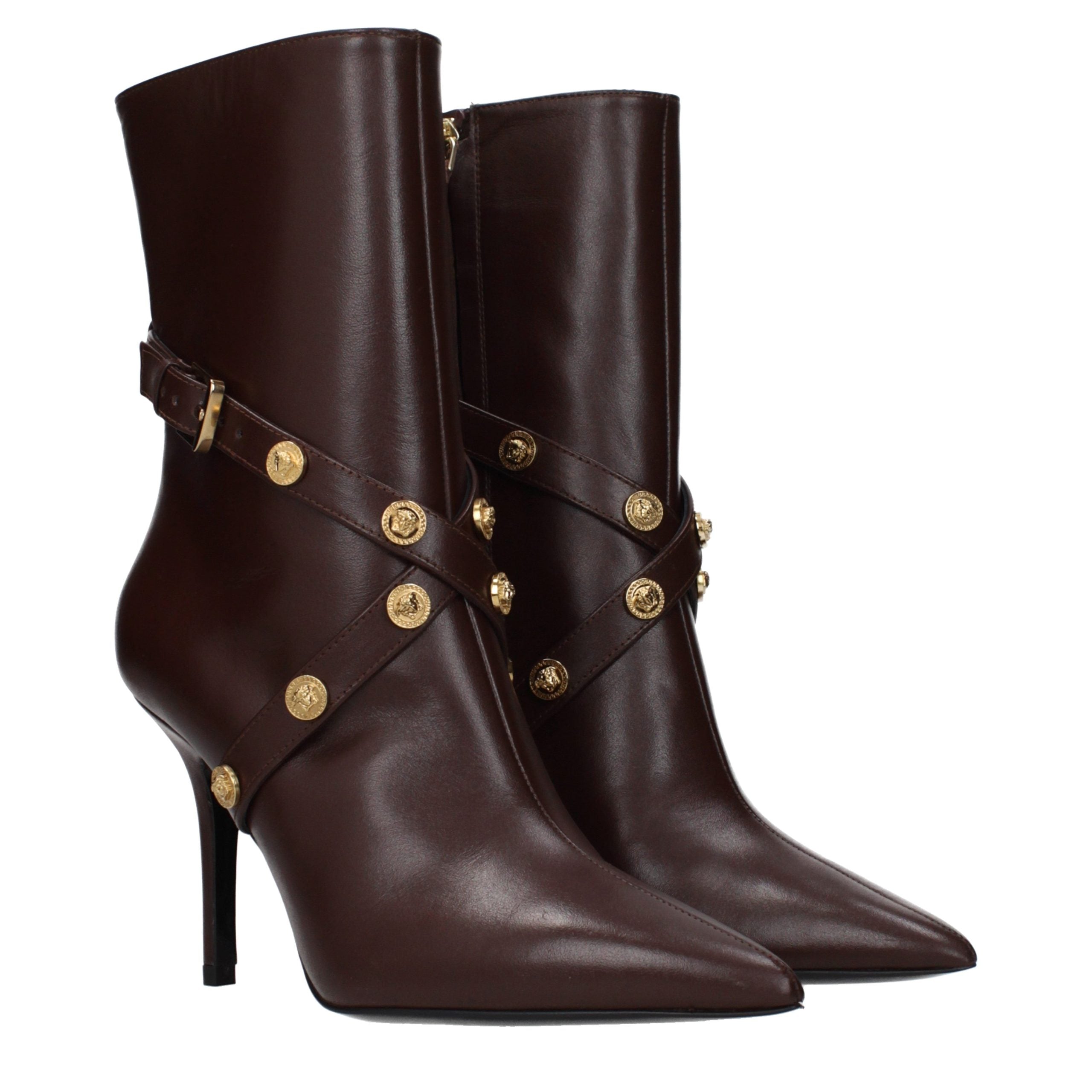 Braune Lederstiefeletten