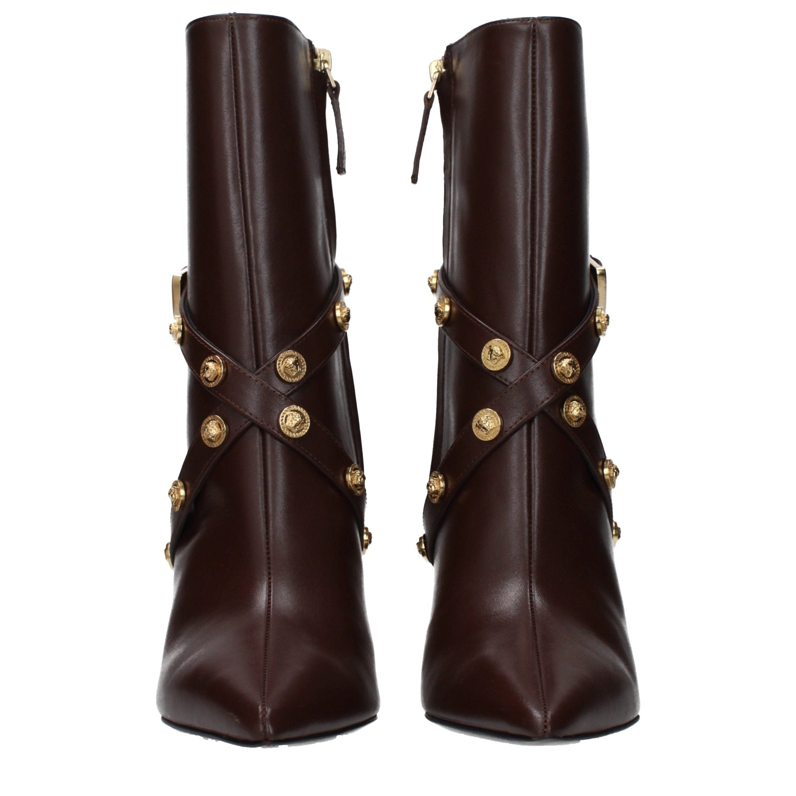 Braune Lederstiefeletten