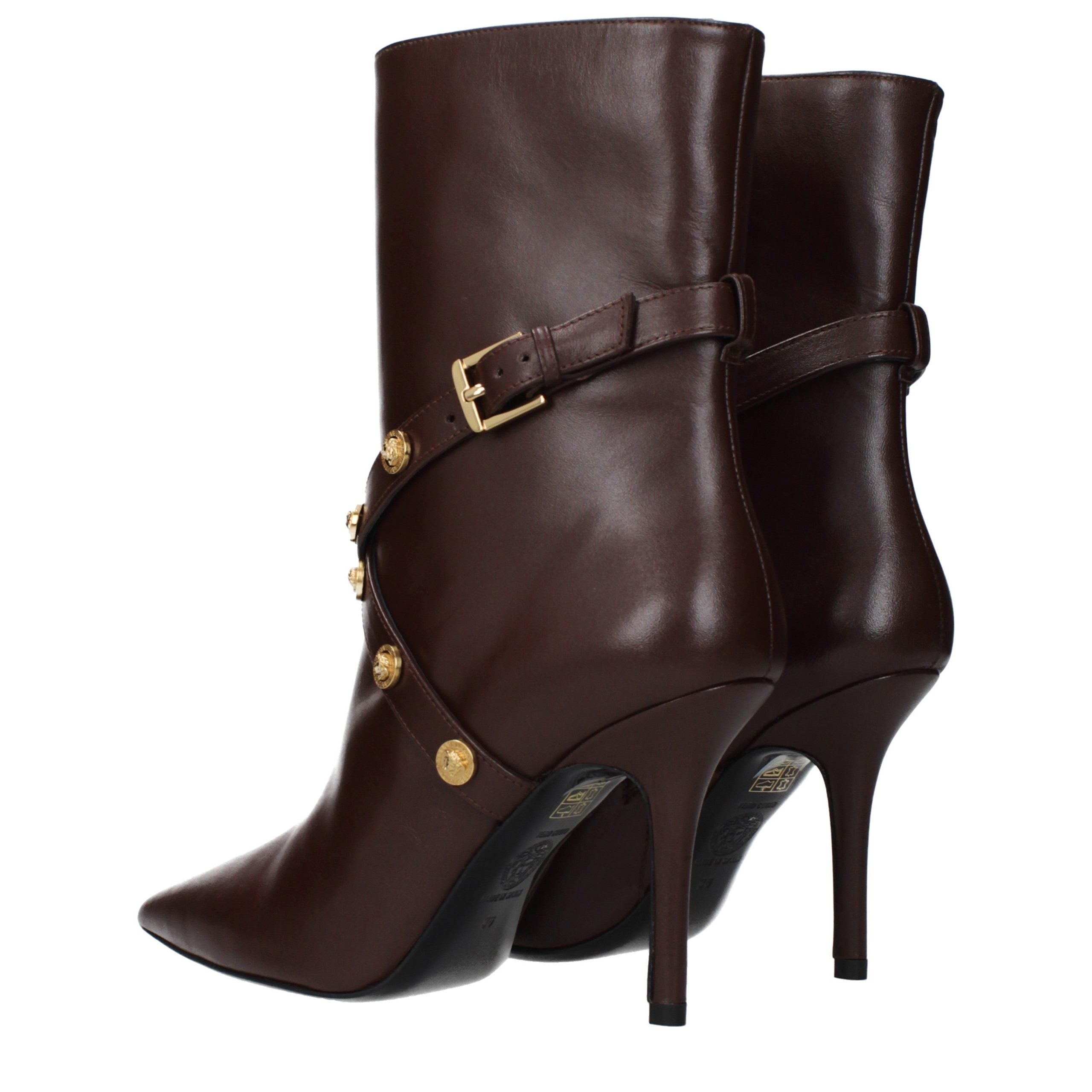 Braune Lederstiefeletten