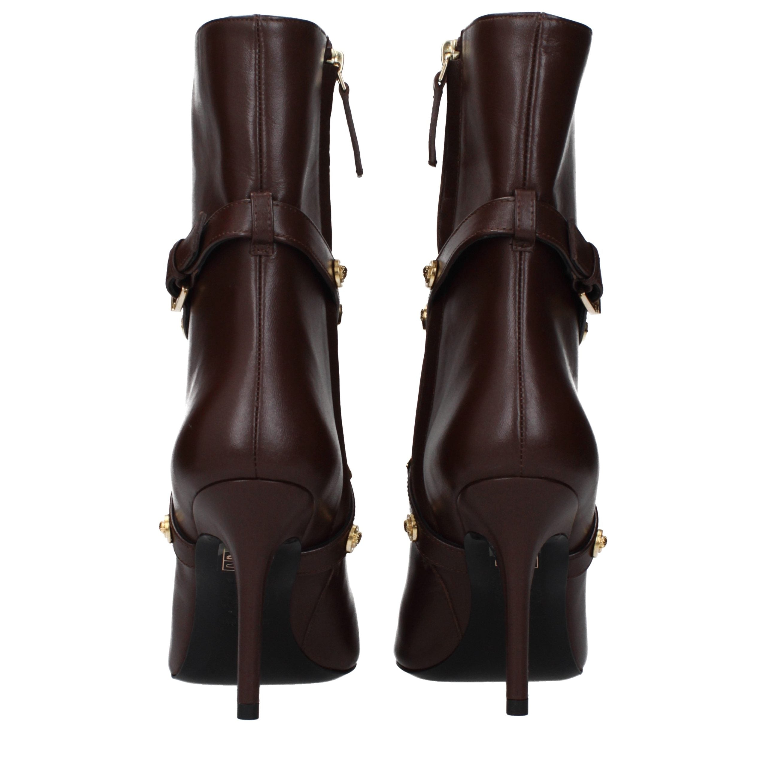 Braune Lederstiefeletten