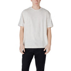 Graues Baumwoll-T-Shirt