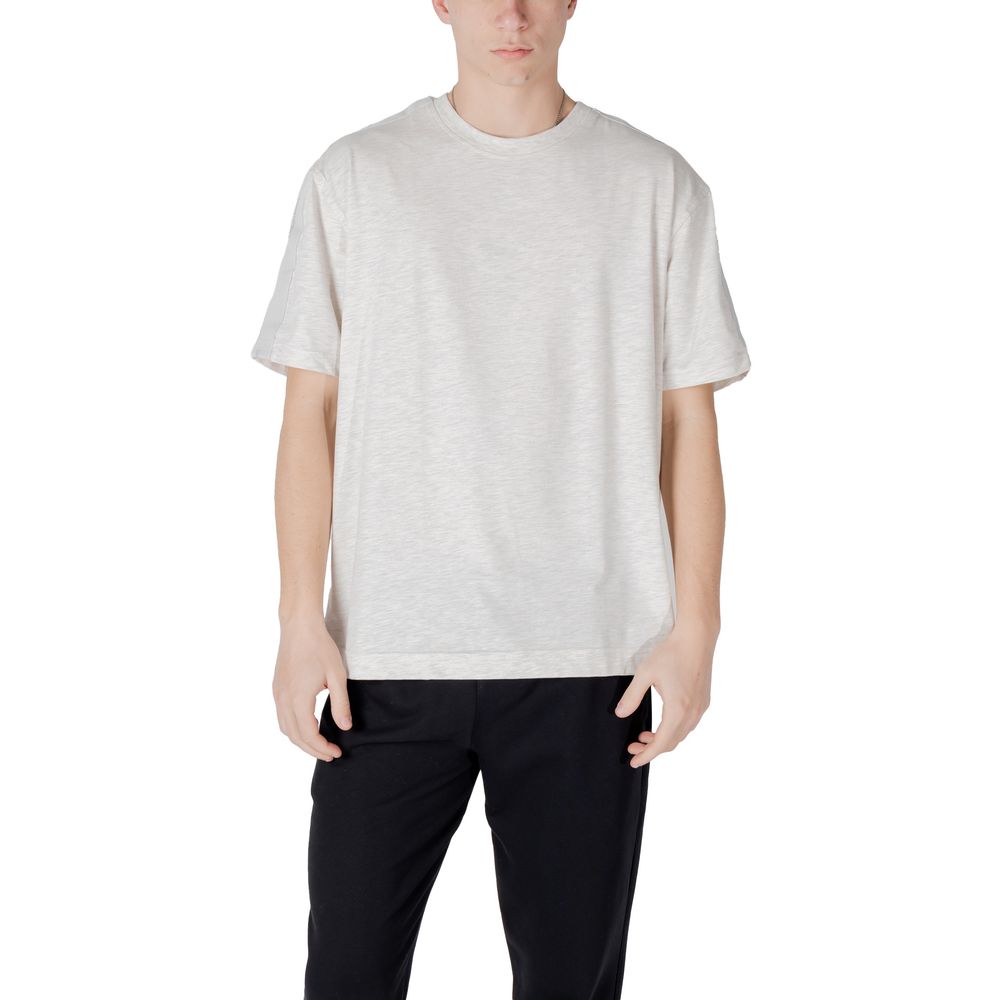 Graues Baumwoll-T-Shirt