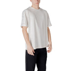 Graues Baumwoll-T-Shirt