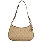 Damen-Handtasche aus beigem Polyurethan