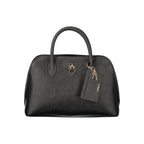 Schwarze Damen-Handtasche aus Polyurethan