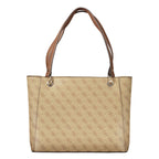 Damen-Handtasche aus beigem Polyurethan