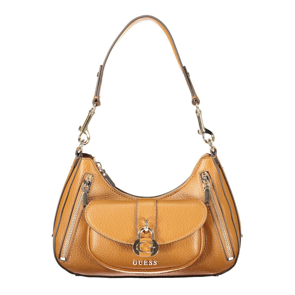 Damenhandtasche aus Marrone-Polyurethan