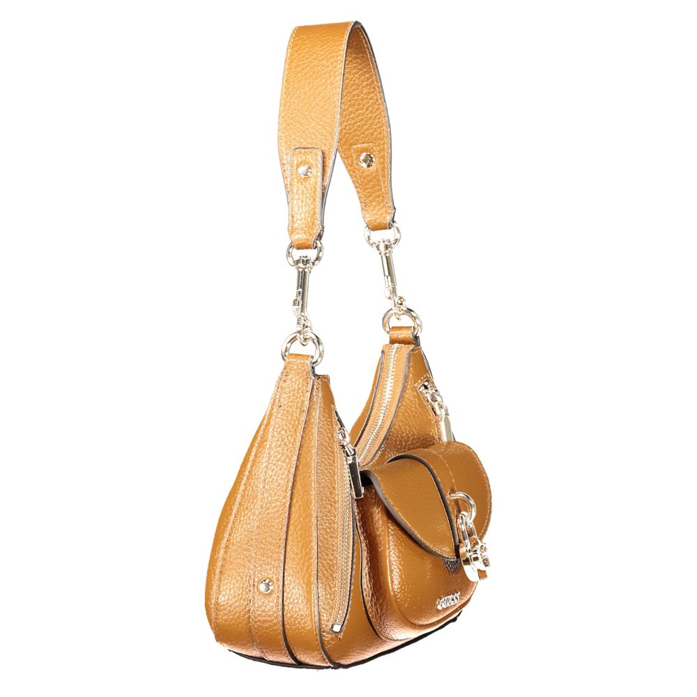 Damenhandtasche aus Marrone-Polyurethan