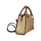Damen-Handtasche aus beigem Polyurethan