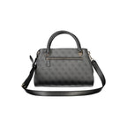 Schwarze Damen-Handtasche aus Polyurethan