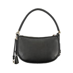 Schwarze Damen-Handtasche aus Polyurethan