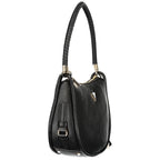 Schwarze Damen-Handtasche aus Polyurethan