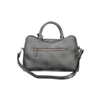 Schwarze Damen-Handtasche aus Polyurethan