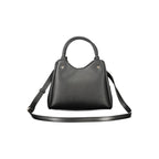 Schwarze Damen-Handtasche aus Polyurethan