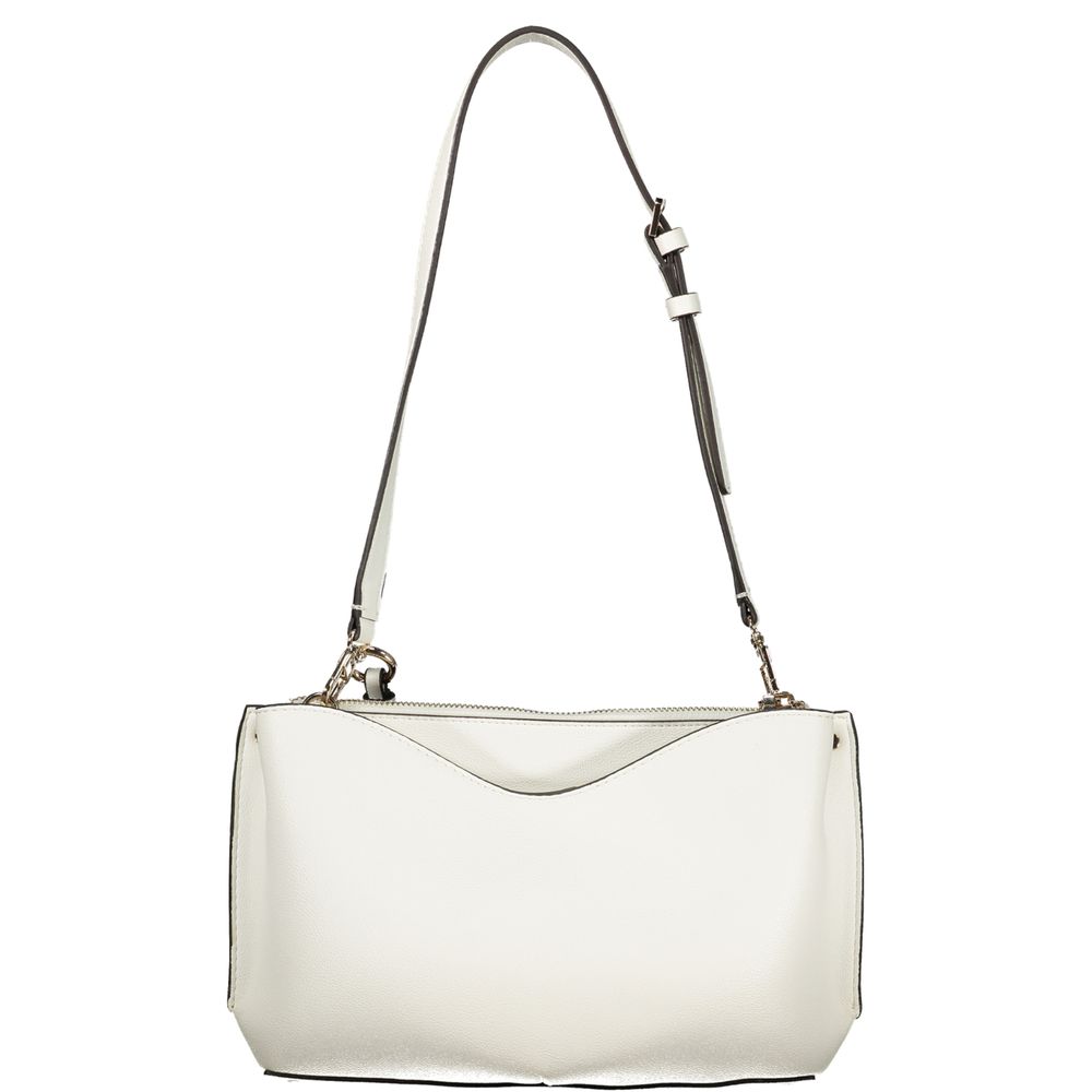 Weiße Damen-Handtasche aus Polyurethan