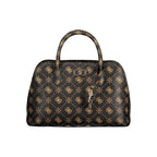 Damenhandtasche aus Polyurethan in Marrone
