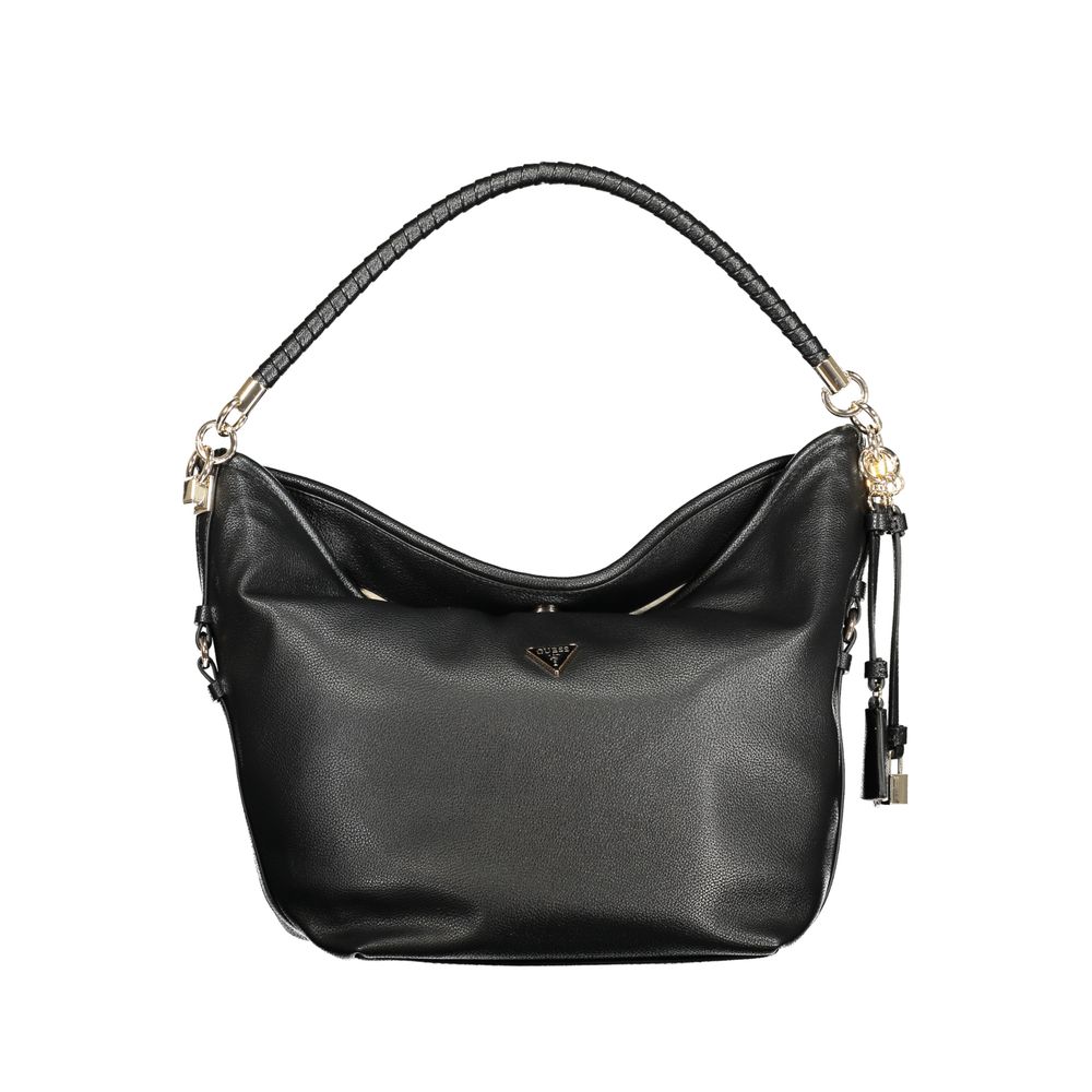 Schwarze Handtasche aus Polyethylen