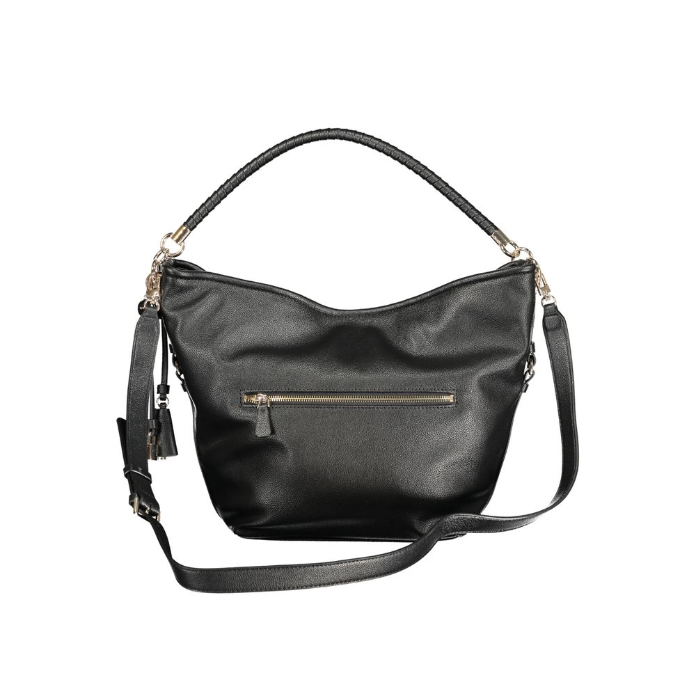 Schwarze Handtasche aus Polyethylen