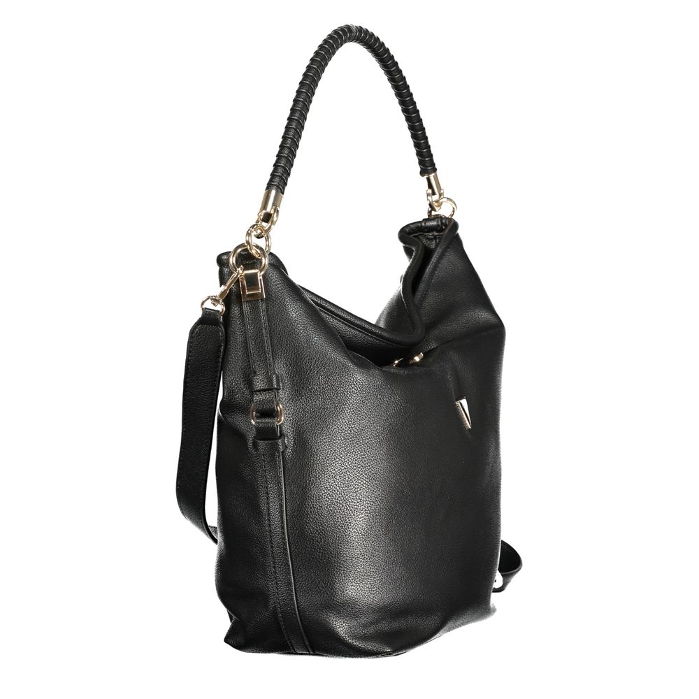 Schwarze Handtasche aus Polyethylen