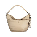 Damen-Handtasche aus beigem Polyurethan