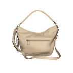 Damen-Handtasche aus beigem Polyurethan