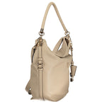 Damen-Handtasche aus beigem Polyurethan