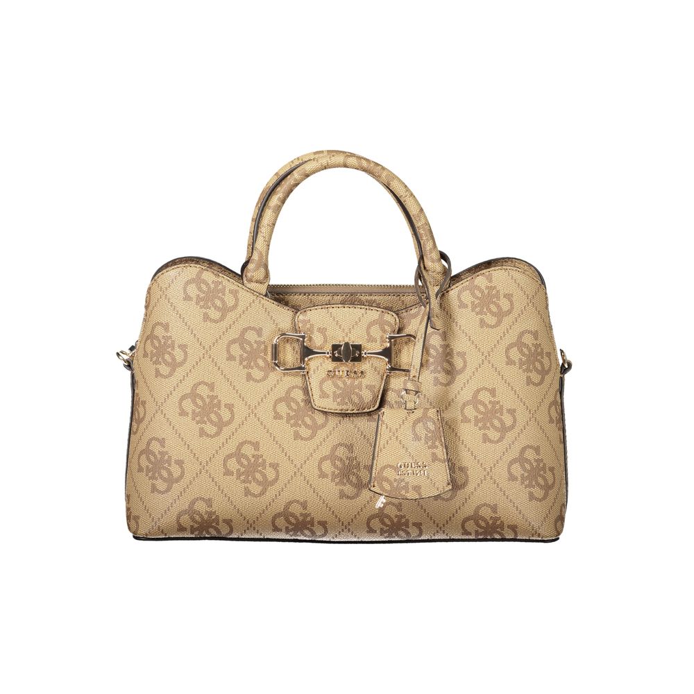 Schwarze Damen-Handtasche aus Polyurethan