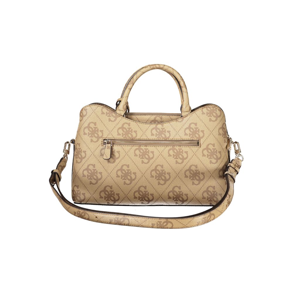 Schwarze Damen-Handtasche aus Polyurethan