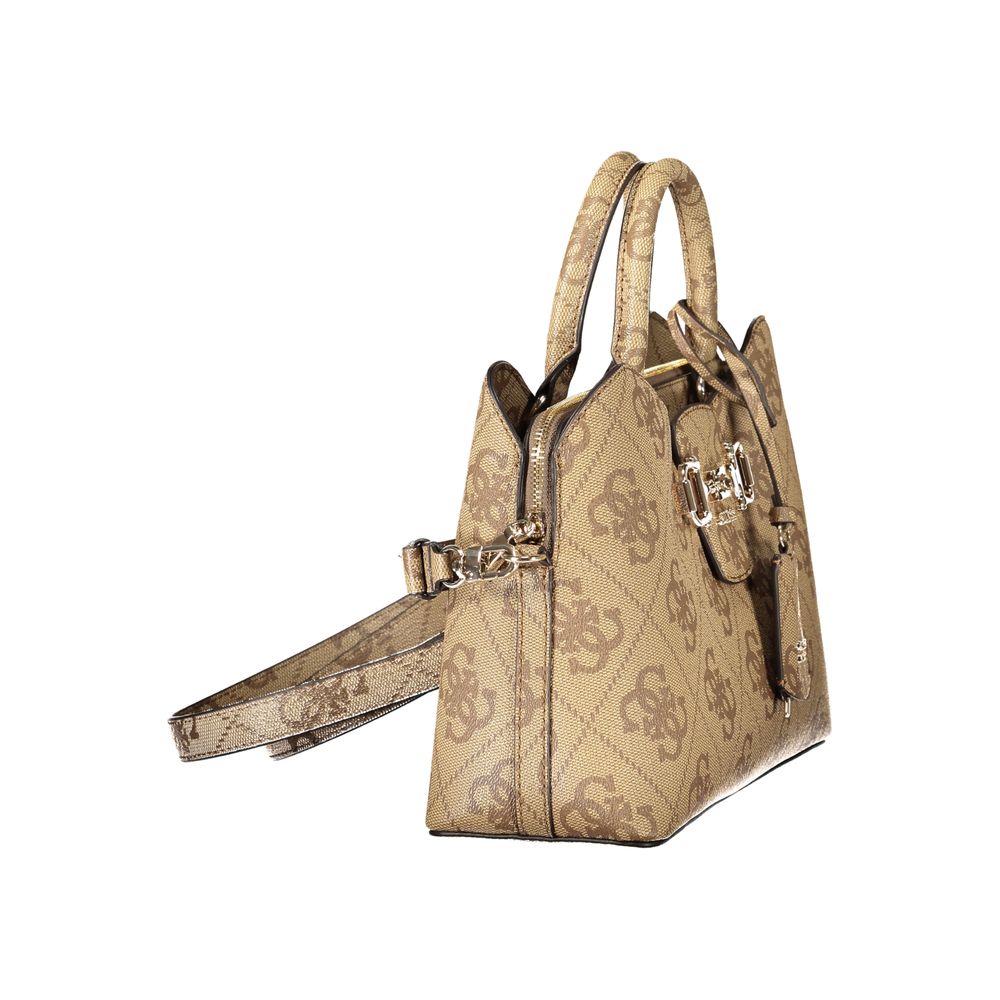 Schwarze Damen-Handtasche aus Polyurethan
