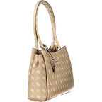 Damen-Handtasche aus beigem Polyurethan
