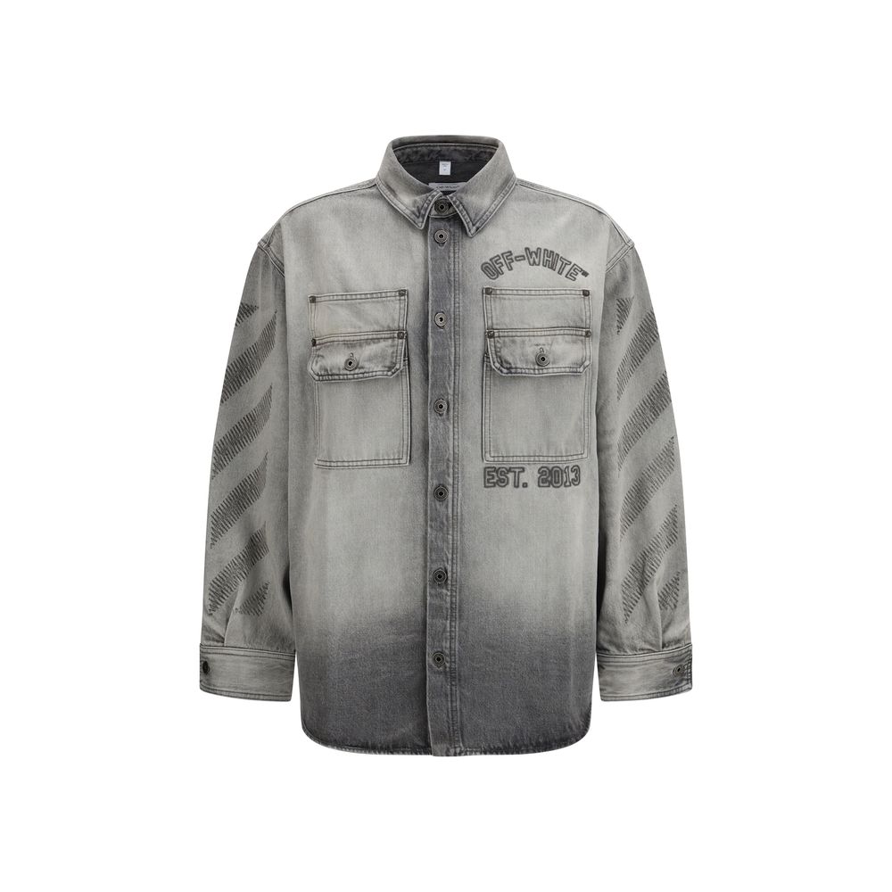Graues Denim-Hemd
