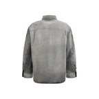 Graues Denim-Hemd