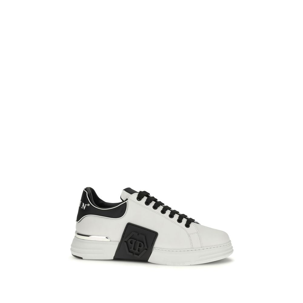 Weiße Low-Top-Sneaker aus Kalbsleder Bos Taurus