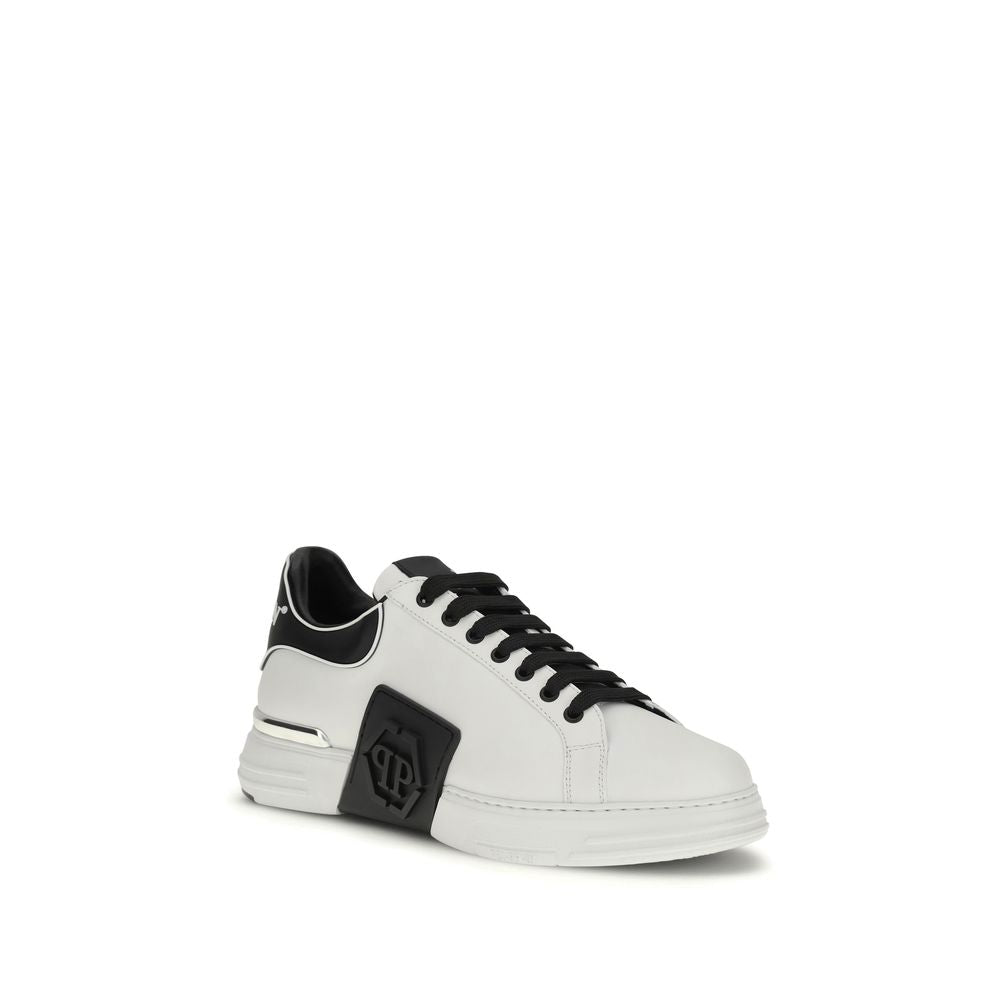 Weiße Low-Top-Sneaker aus Kalbsleder Bos Taurus