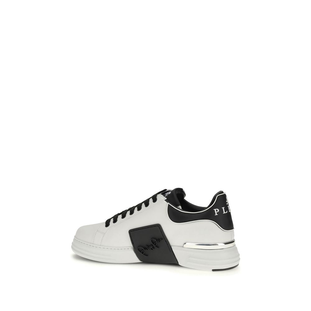 Weiße Low-Top-Sneaker aus Kalbsleder Bos Taurus