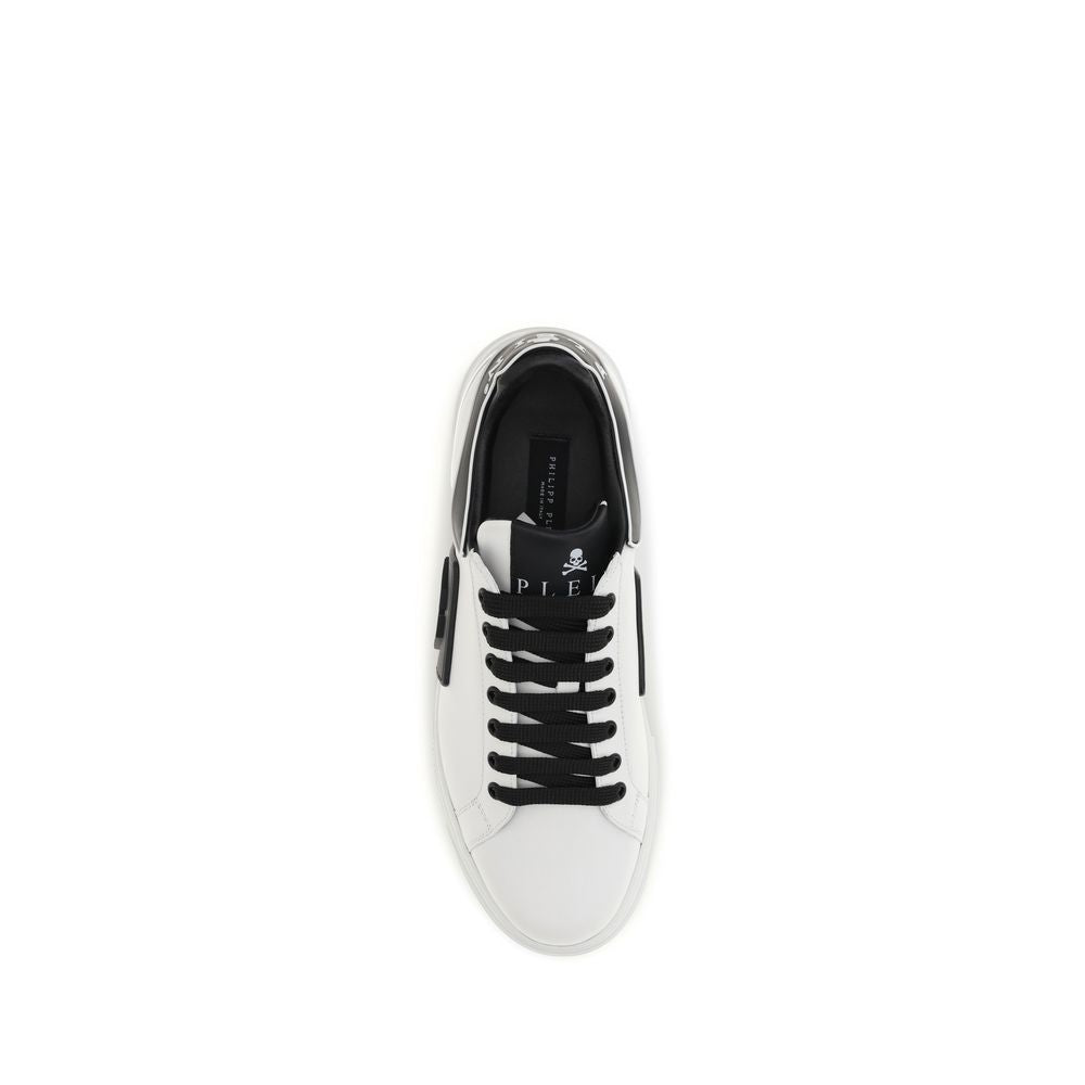 Weiße Low-Top-Sneaker aus Kalbsleder Bos Taurus