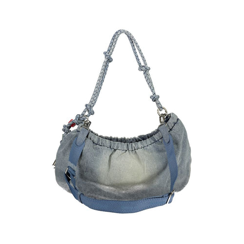 Azzurro Baumwoll-Damenhandtasche