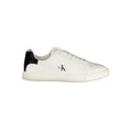 Weiße Low-Top-Sneaker aus Polyester