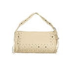 Damen-Handtasche aus beigem Polyurethan