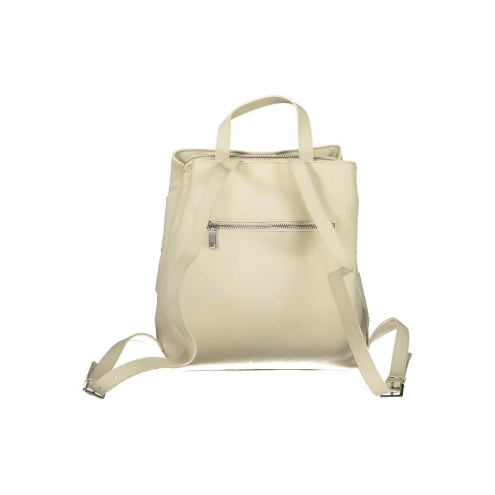 Weißer Damenrucksack aus Polyurethan