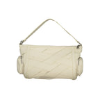 Weiße Schultertasche aus Polyurethan für Damen
